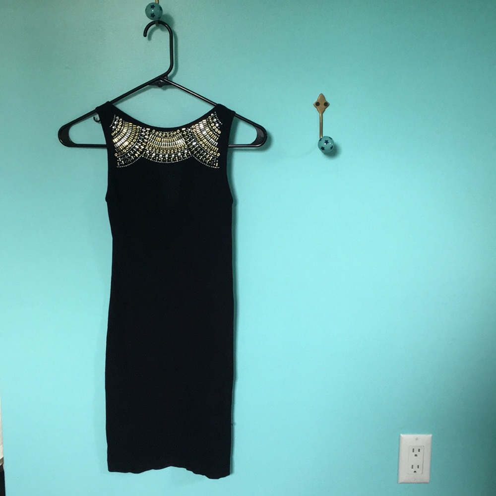 Black sequined dress